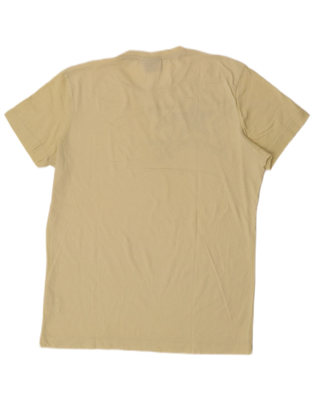 T-shirt grafica da uomo Lotto Top grande in cotone giallo