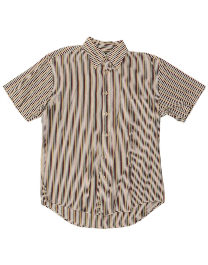 Camicia a maniche corte da uomo di Dack Grande cotone gessato multicolore
