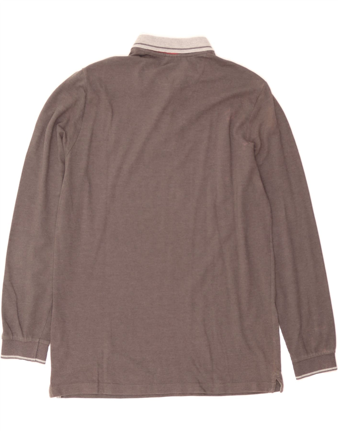 CHAMPION Mens Long Sleeve Polo Shirt 2XL Grey Cotton Vintage Champion and Second-Hand Champion from Messina Hembry 