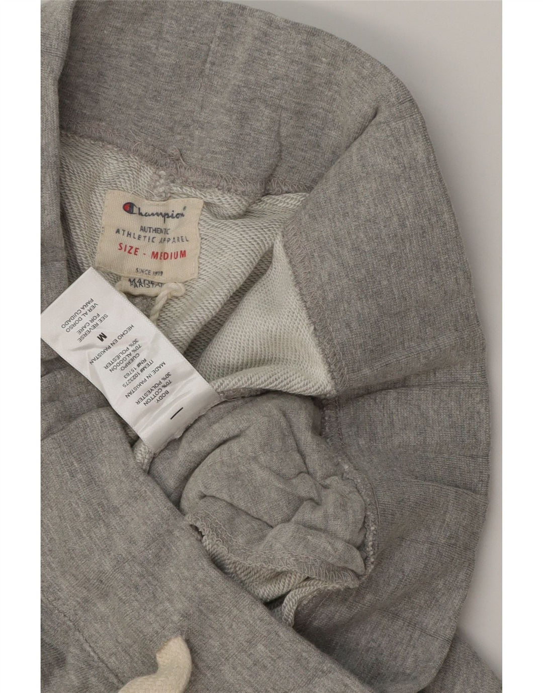 CHAMPION Pantaloncini sportivi da uomo in cotone screziato grigio medio