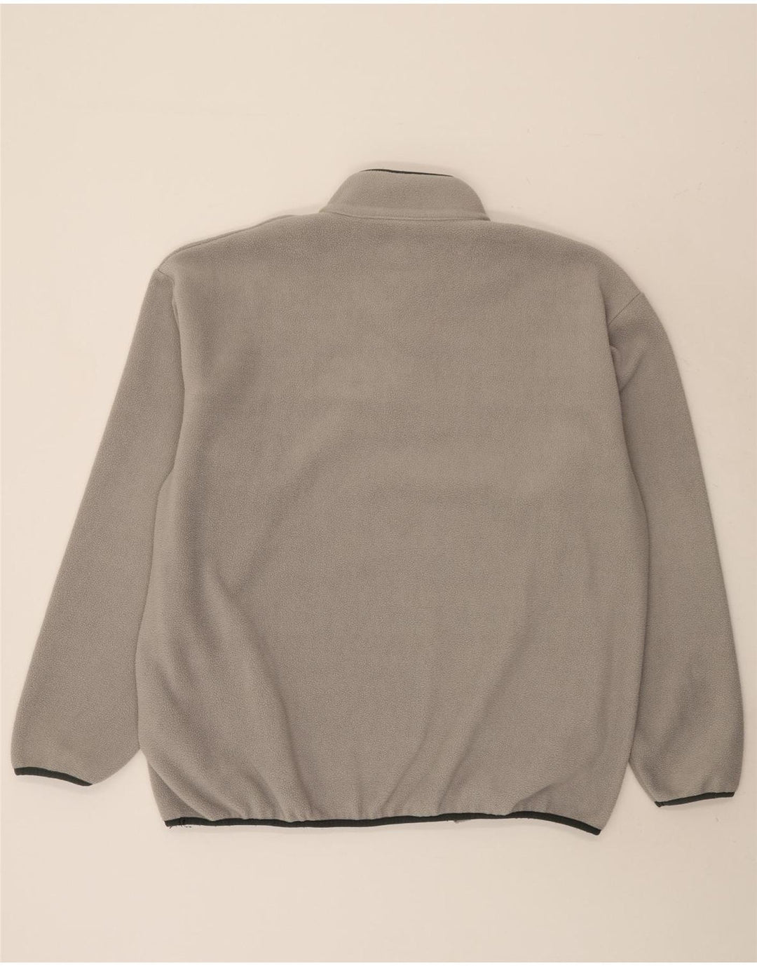 Maglione in pile da uomo Champion con collo a bottoni, grande poliestere grigio