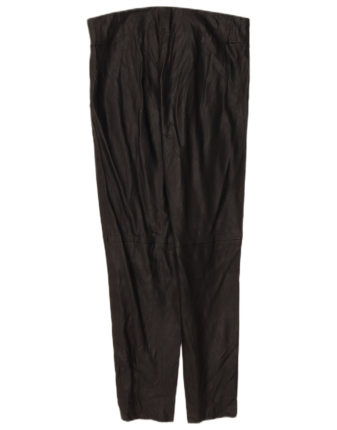 Pantaloni slim da donna in ecopelle Zara grandi W34 L27 poliuretano nero