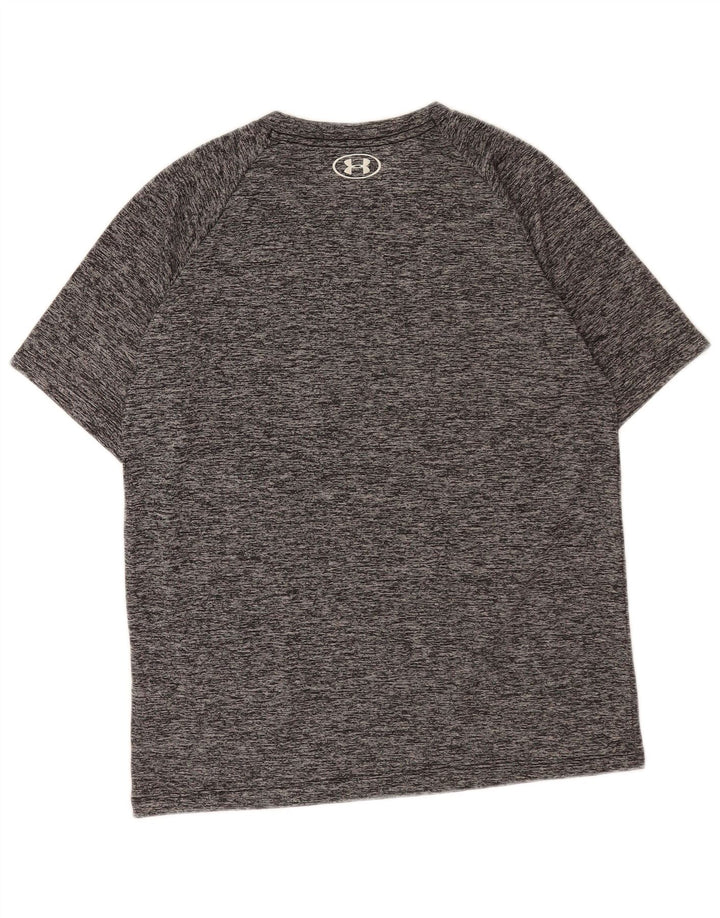 T-shirt da uomo Under Armour Top piccolo in poliestere chiazzato grigio