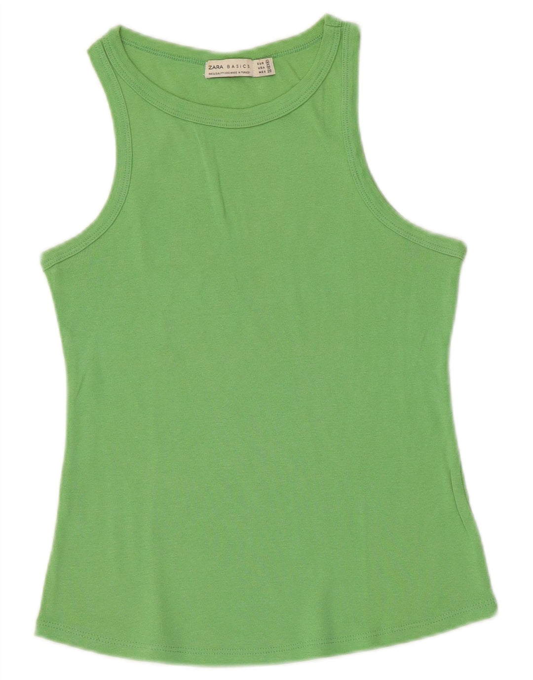 Canotta Donna ZARA UK 12 Verde Medio