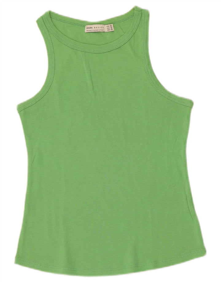 Canotta Donna ZARA UK 12 Verde Medio