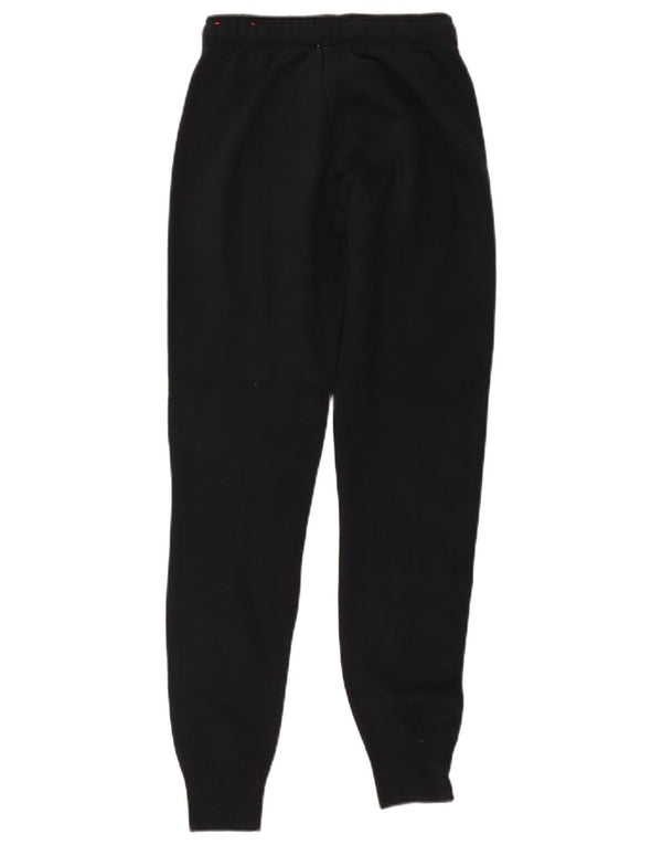 Pantaloni da tuta con grafica Nike da donna Joggers UK 4 XS cotone nero