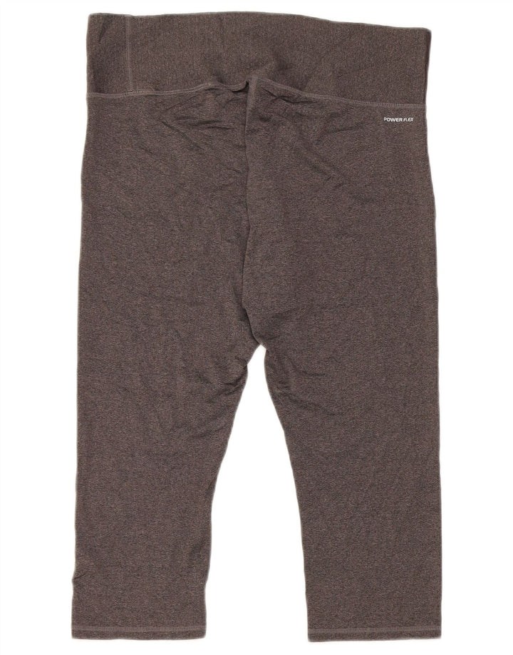 CHAMPION Womens Power Flex Capri Leggings UK 18 XL  Grey Polyester