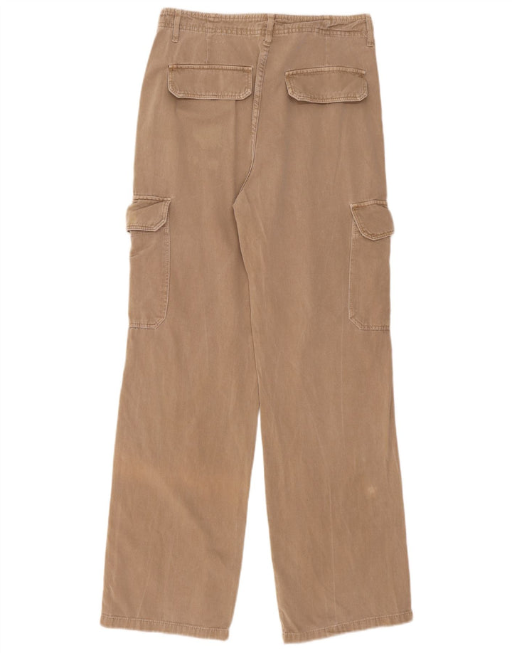 Pantaloni cargo dritti da donna Zara EU 40 medi W30 L31 Beige