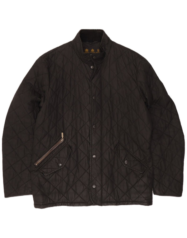 Giacca trapuntata da uomo Barbour UK 40 grande nera