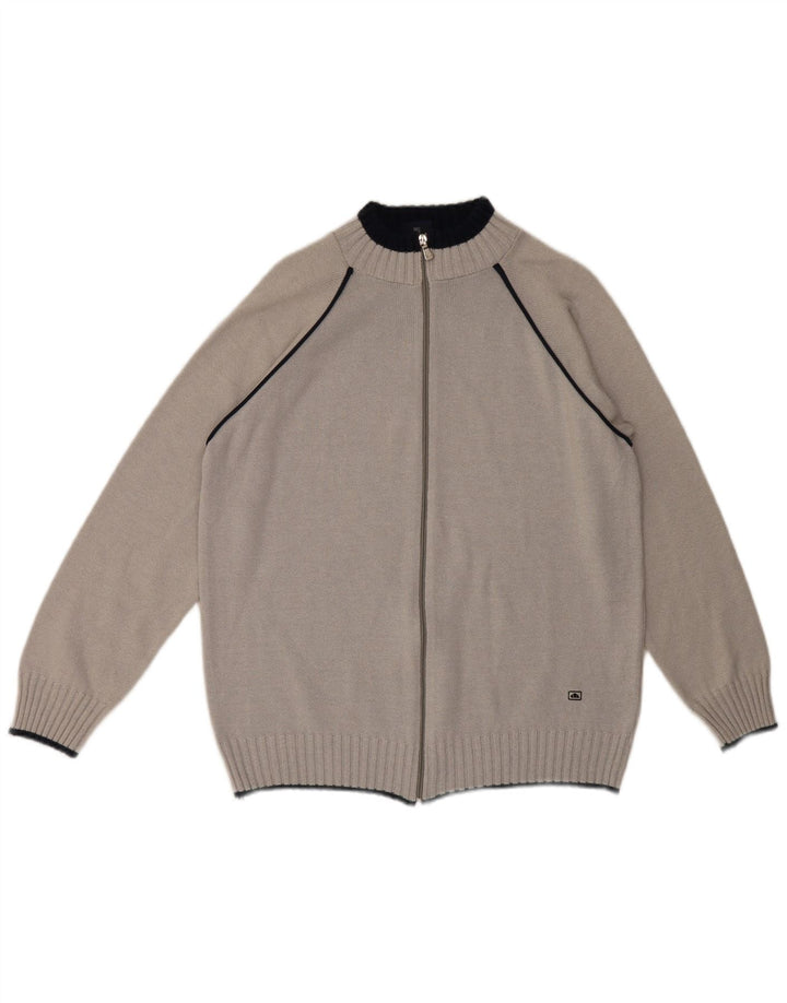 Maglione cardigan da uomo Ellesse XL in cotone grigio