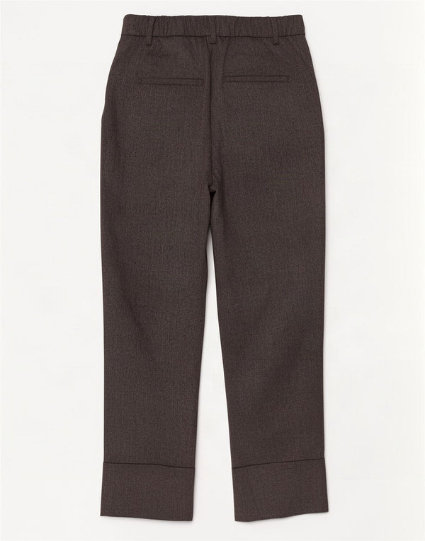 Pantaloni casual a vita alta da donna Zara EU 36 XS W26 L27 Poliestere grigio