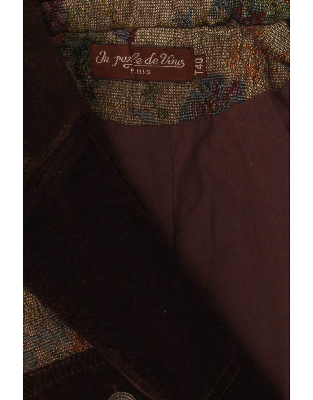 Giacca blazer vintage da donna a 3 bottoni IT 40 piccolo floreale multicolore
