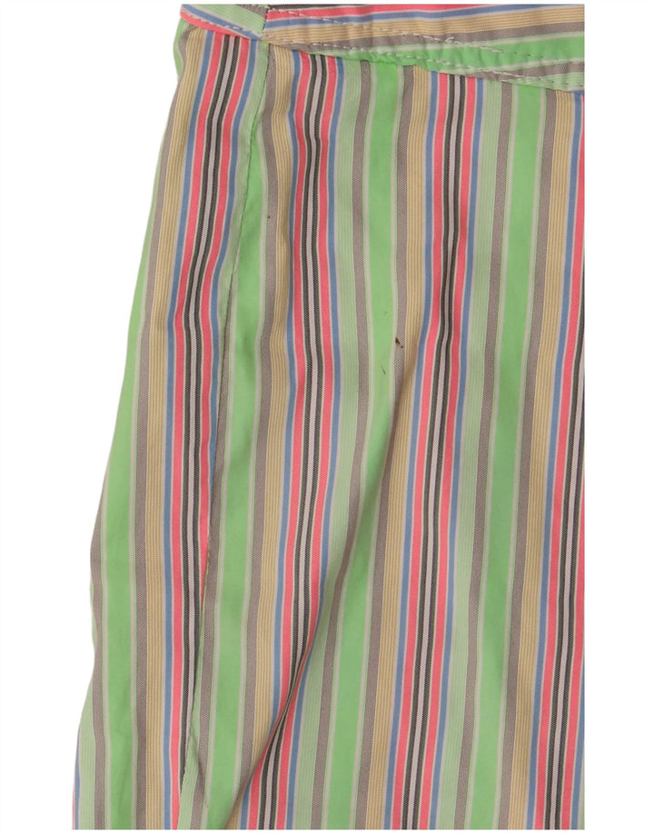 Pantaloncini da bagno da uomo Sundek, poliestere a righe verdi grandi