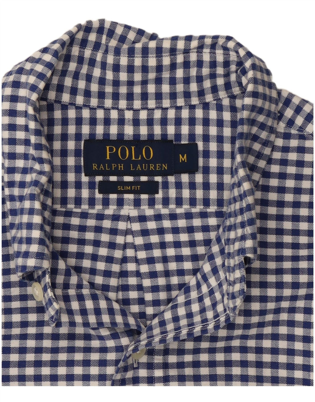 Polo Ralph Lauren Camicia slim fit da uomo a quadretti blu medio