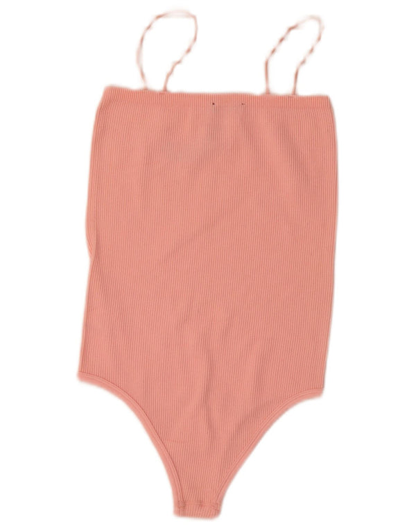 Body senza maniche da donna Zara UK 4 XS nylon rosa