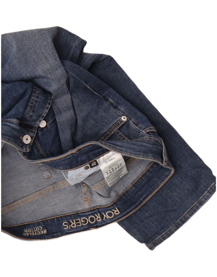 Jeans corti affusolati da uomo Roy Rogers W40 L26 cotone blu