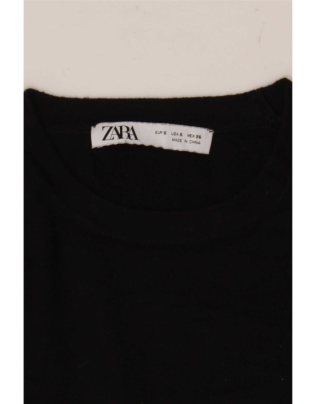 Maglione maglione girocollo da donna Zara UK 10 piccolo nero