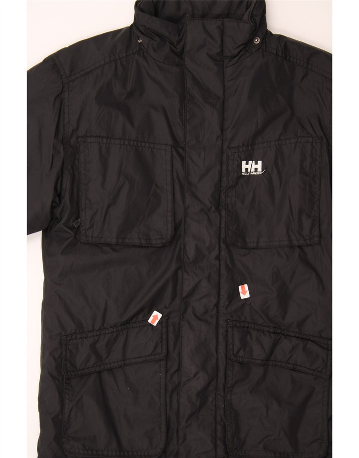 HELLY HANSEN Boys Padded Jacket 9-10 Years Black Polyamide Vintage Helly Hansen and Second-Hand Helly Hansen from Messina Hembry 