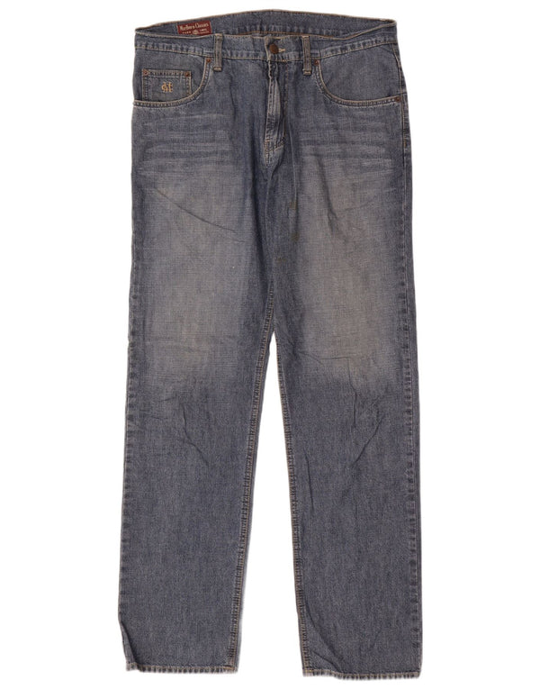 Jeans dritti da uomo Marlboro Classics W33 L32 cotone blu