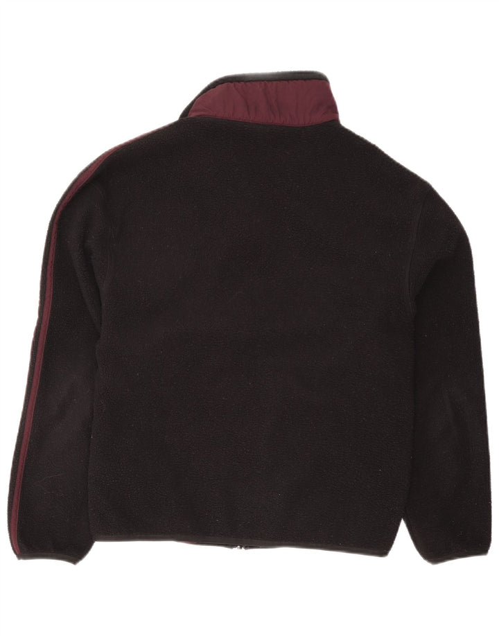 Giacca in pile da uomo Adidas UK 36 Small Nero Colourblock Poliestere