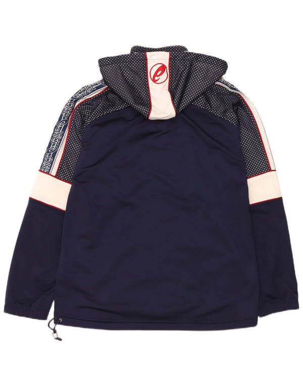 Giacca sportiva da uomo con cappuccio grafico Asics, grande, color block blu navy