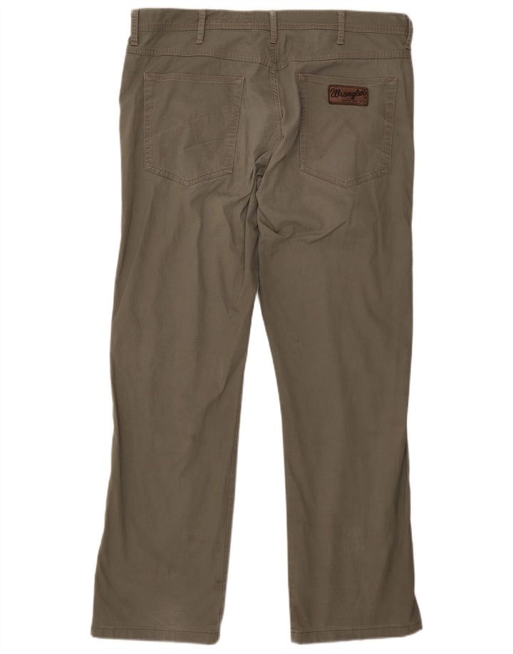 WRANGLER Pantaloni casual dritti elasticizzati Arizona da uomo W38 L34 Cachi