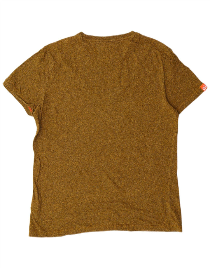 T-shirt da donna SUPERDRY Top XL in cotone chiazzato verde