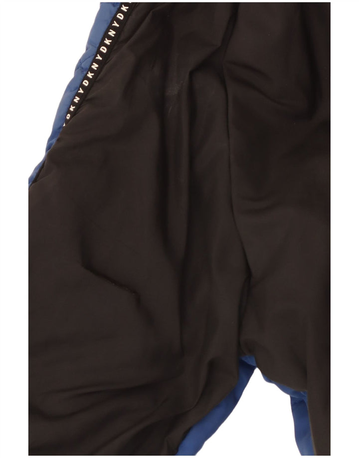 Giacca trapuntata grafica da donna Dkny UK 14 Poliestere color block blu medio