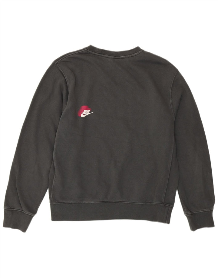 NIKE Felpa con grafica da uomo Maglione piccolo in cotone grigio