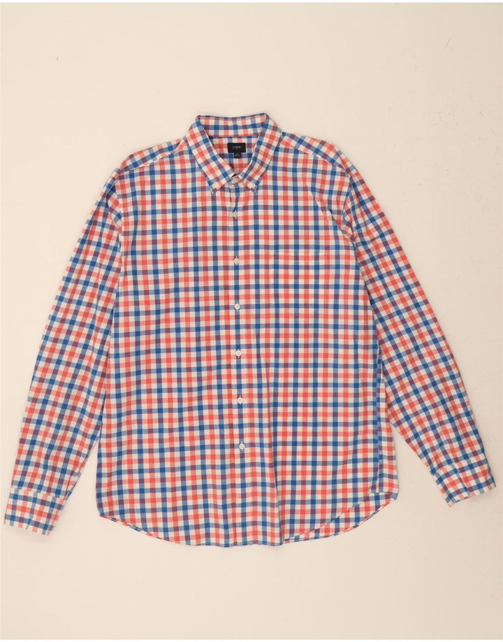 J. CREW Mens Shirt XL Multicoloured Check Cotton Vintage J. Crew and Second-Hand J. Crew from Messina Hembry 