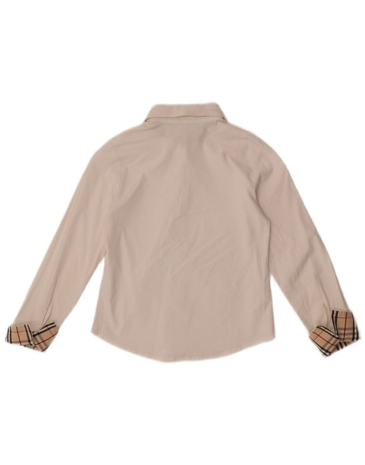 Camicia Bambina Burberry 7-8 Anni Bianca