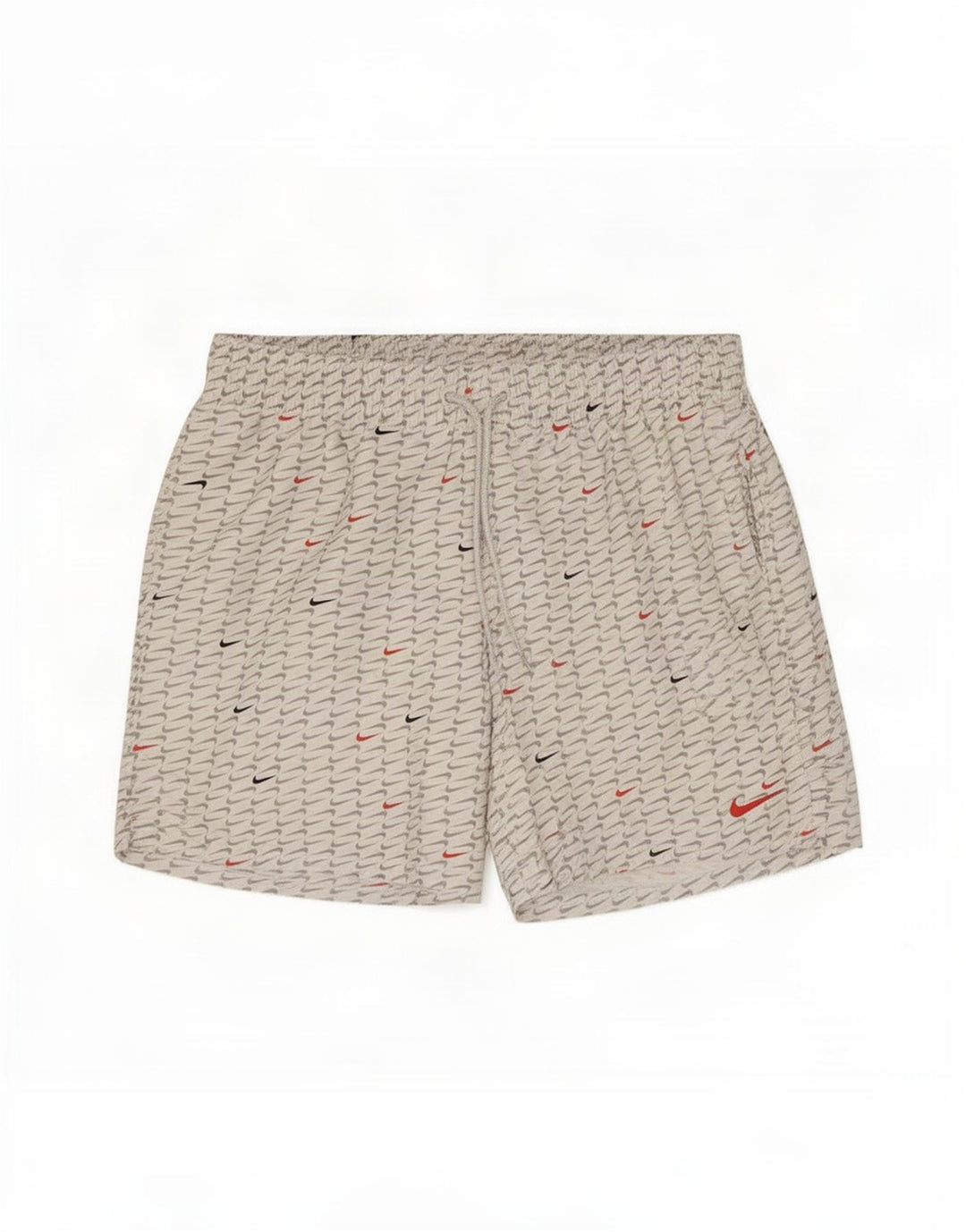 Pantaloncini sportivi grafici Nike da uomo in poliestere bianco medio