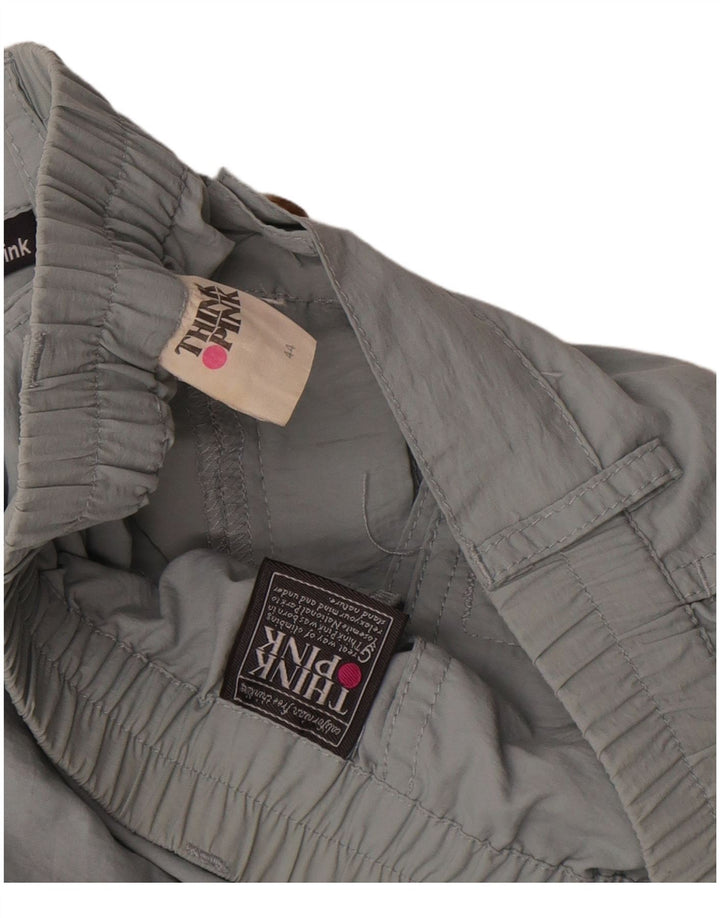 Pantaloncini cargo da donna Think Pink IT 44 Medium W27 Poliestere grigio
