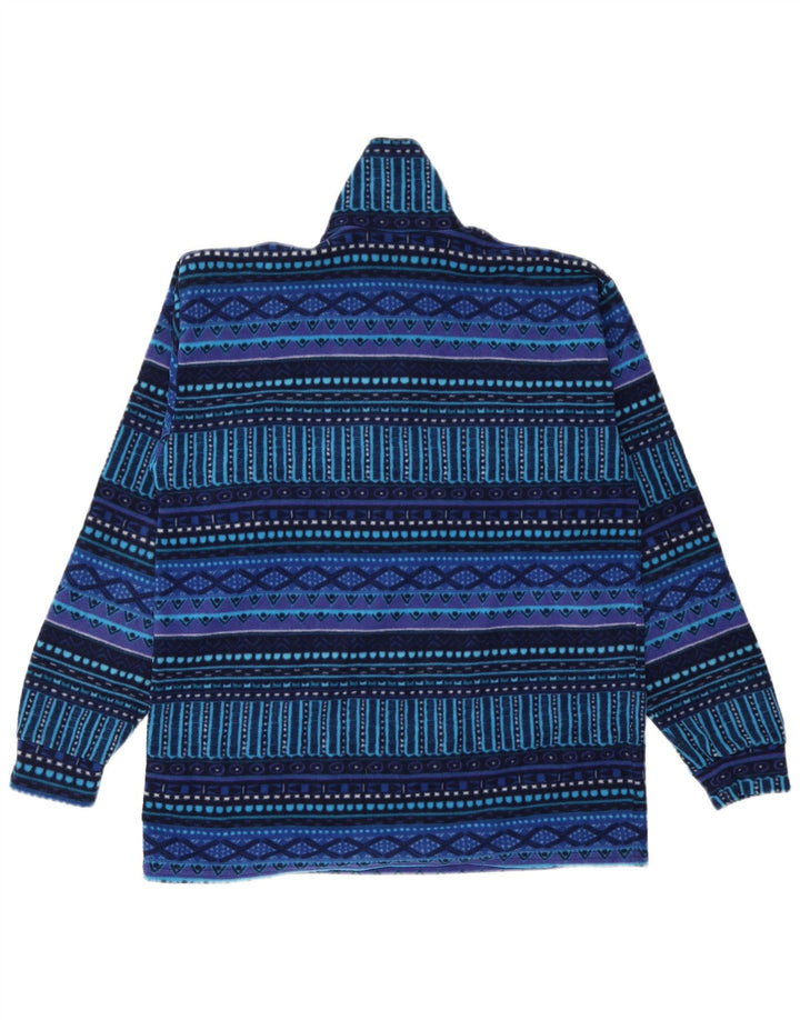 Sportful Maglione in pile da uomo con zip e collo IT 50 Poliestere geometrico blu medio