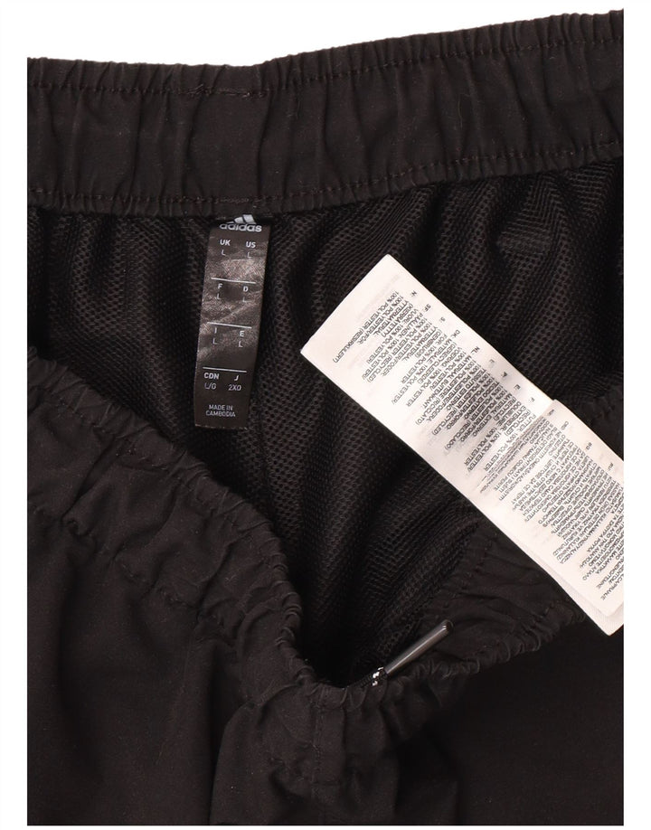 Pantaloncini sportivi da uomo Adidas grandi sportivi in poliestere nero