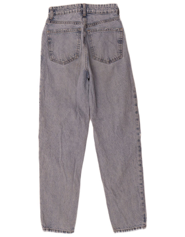 Jeans affusolati effetto consumato Zara da donna EU 32 2XS W22 L26 Blu