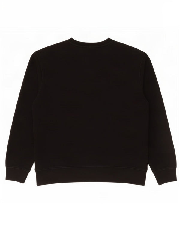 Felpa Zara Uomo Maglione Grande Cotone Nero