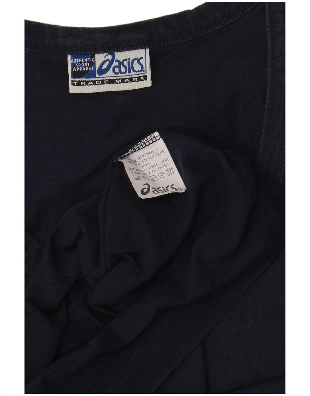 Canotta Asics da uomo XL in cotone blu navy