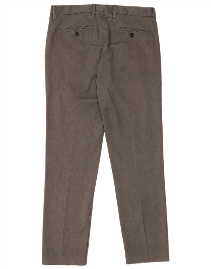Pantaloni casual slim da uomo BONOBOS W31 L30 cotone grigio