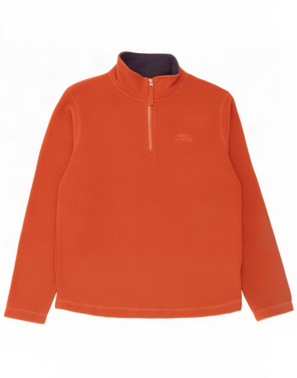 Maglione in pile da uomo con collo con zip Weird Fish, grande poliestere marrone