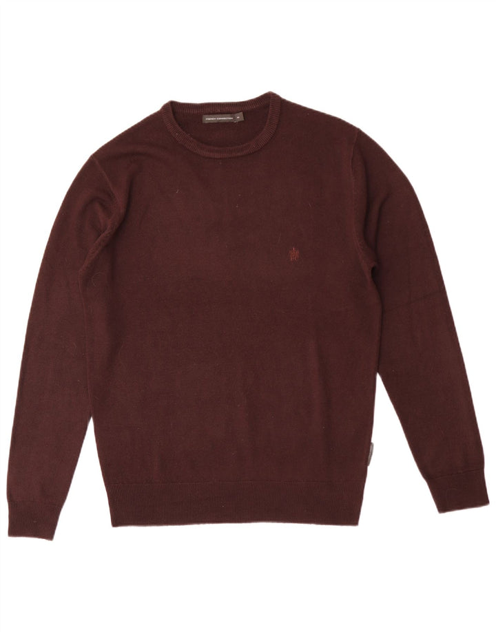 French Connection Maglione da uomo girocollo vestibilità regolare marrone medio