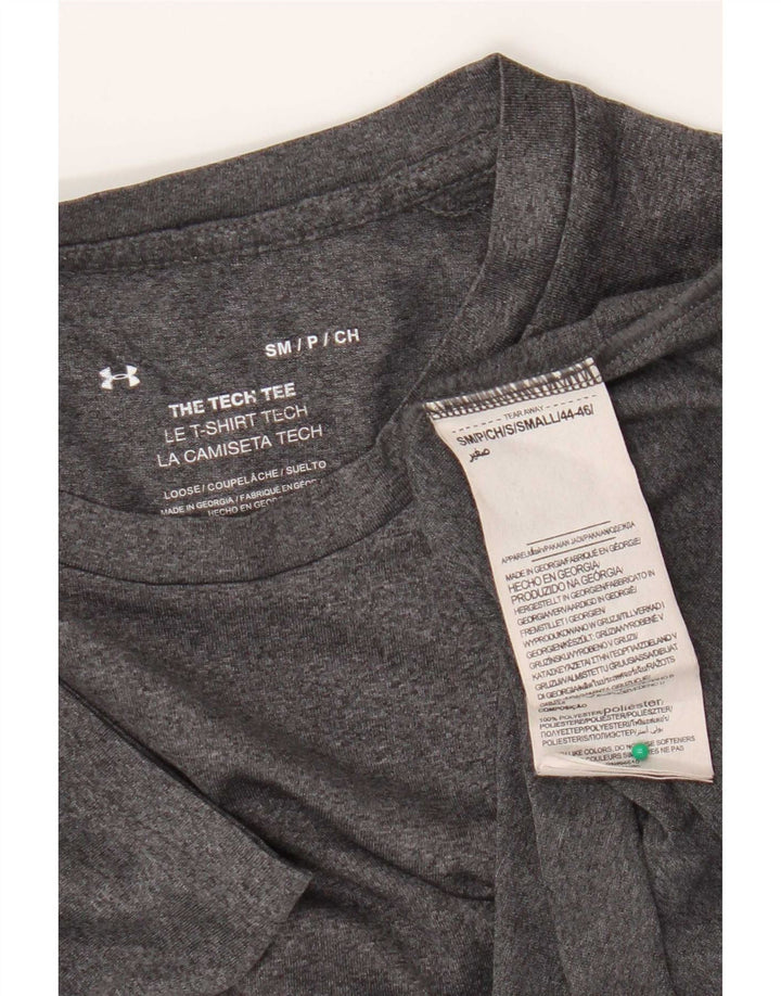 T-shirt da uomo Under Armour Top Small in poliestere grigio