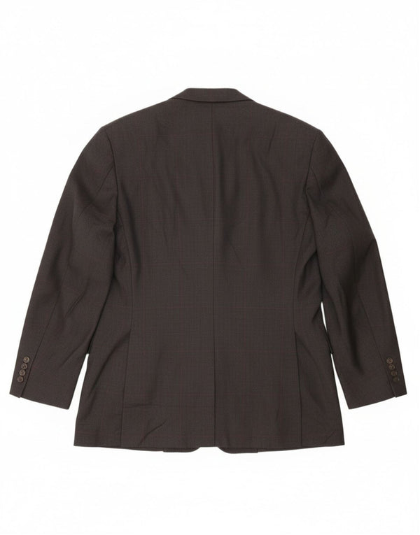 Giacca blazer doppiopetto da uomo Polo Ralph Lauren UK 40 grande quadri grigi