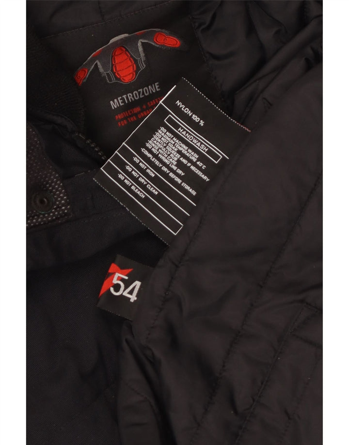 Giacca utilitaria vintage da uomo IT 54 2XL nylon nero