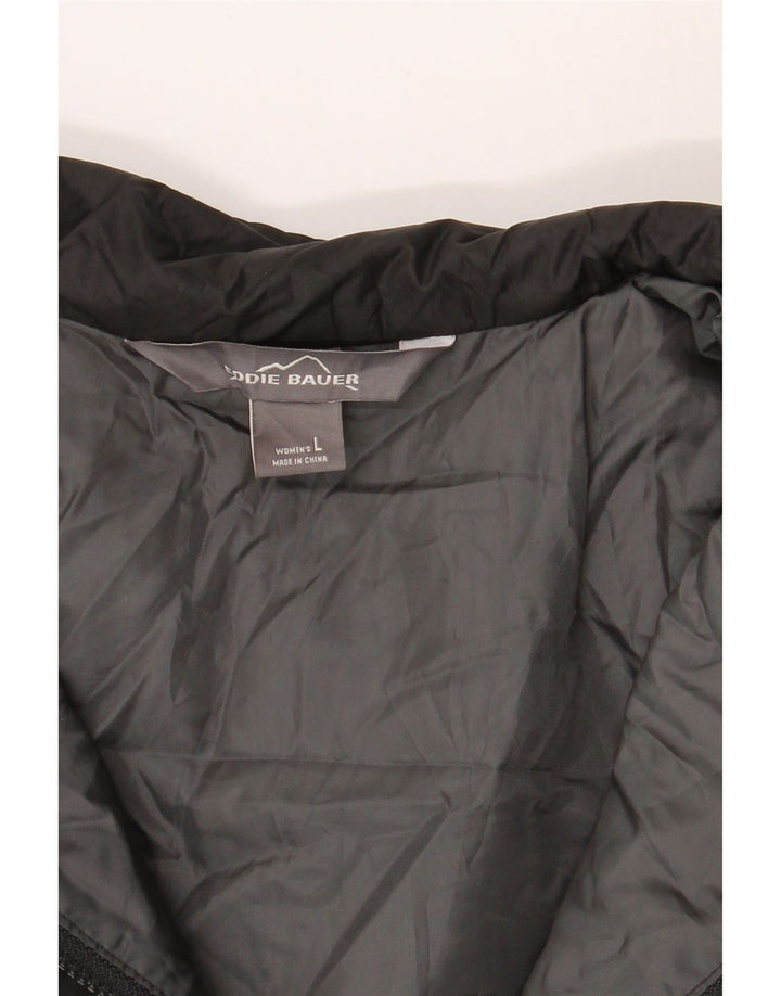 EDDIE BAUER Womens Quilted Jacket UK 16 Large Black Polyester Vintage Eddie Bauer and Second-Hand Eddie Bauer from Messina Hembry 