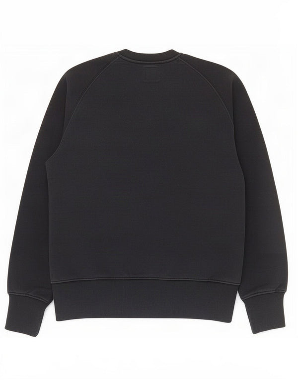 Felpa grafica da uomo Adidas piccola in cotone blu navy