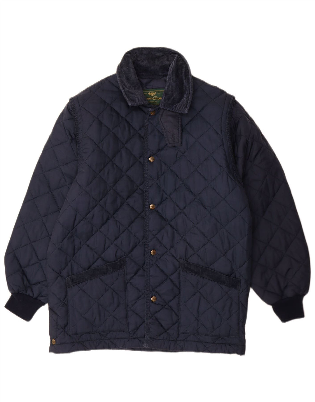 PROGETTO EUROPEO Giacca trapuntata da uomo UK 34 XS Blu navy