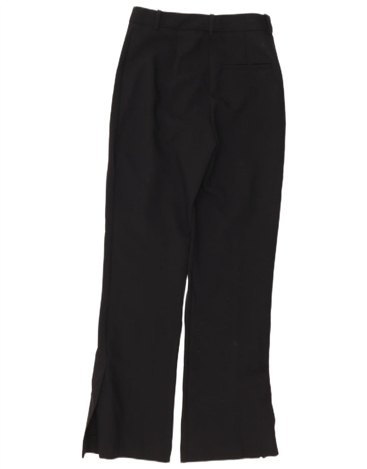 Pantaloni chino bootcut da donna Zara piccoli W26 L31 poliestere nero