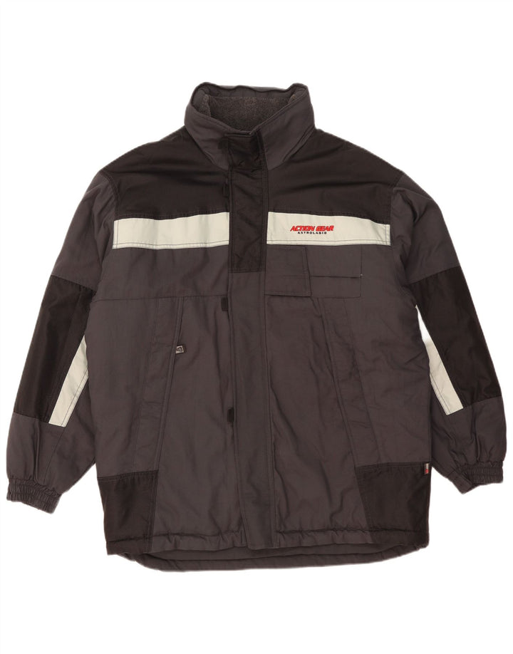 Giacca a vento da uomo Astrolabio IT 52 XL Poliammide color block grigio