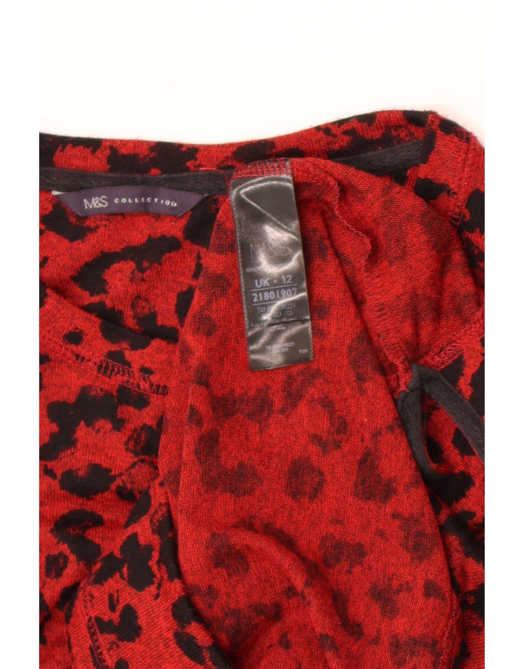Maglione maglione con scollo a barca da donna Marks & Spencer UK 12 rosso medio